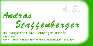 andras staffenberger business card