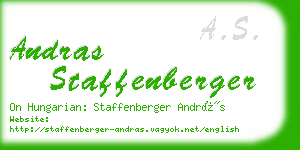 andras staffenberger business card